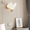 LED Acrylic Butterfly Shaped Golden Metal Light
