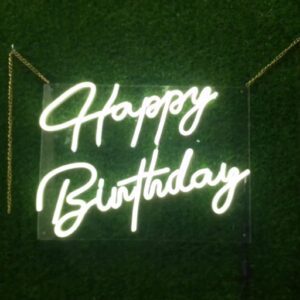 Happy Birthday Neon Sign