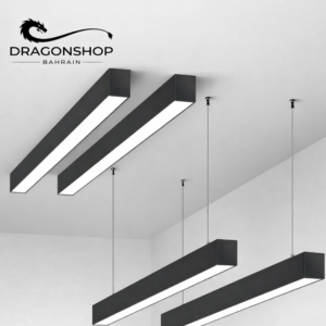 Linear Pendant Light – 4ft Modern LED Hanging Light for Office & Home